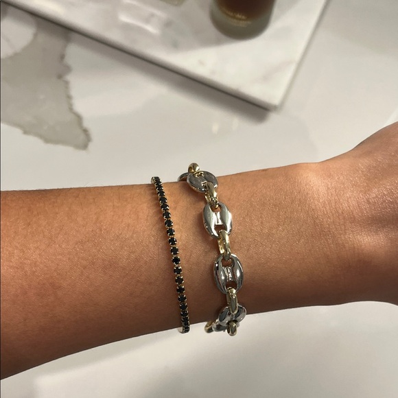 Gold and Silver Chain Bracelet - Picture 1 of 4